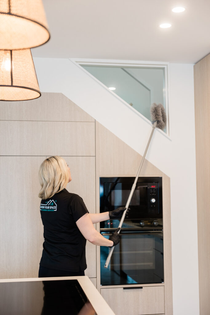 Align Your Space residential cleaner working in a Central Coast home